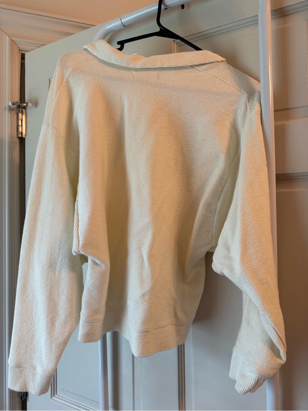 Madewell Ivory Polo-Style Button Knit Top - Picture 5 of 5